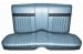 Interior Seat Upholstery - Vinyl - Standard / Decor - LIGHT BLUE - Rear Seat - Repro ~ 1967 Mercury Cougar 2001555,67intkit-2b -ro,67intkit-2b-ro 1967,1967 cougar,blue,c7w,cougar,decor,interior,kit,light,mercury,mercury cougar,new,only,rear,repro,reproduction,seat,standard,upholstery,vinyl,15201