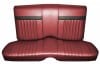 Interior Seat Upholstery - Vinyl - Standard / Decor - RED - Rear Seat - Repro ~ 1967 Mercury Cougar 1967,1967 cougar,c7w,cougar,decor,interior,kit,mercury,mercury cougar,new,only,rear,red,repro,reproduction,seat,standard,upholstery,vinyl,15204