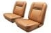 Interior Seat Upholstery - Vinyl - Standard / Decor - SADDLE - Front Set - Repro ~ 1967 Mercury Cougar 2001559,67intkit-2f -fo,67intkit-2f-fo 1967,1967 cougar,bucket,c7w,cougar,decor,front,interior,kit,mercury,mercury cougar,new,only,repro,reproduction,saddle,seat,standard,upholstery,vinyl,15205