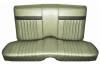 Interior Seat Upholstery - Vinyl - Standard / Decor - LIGHT IVY GOLD / LIGHT GREEN - Rear Seat - Repro ~ 1967 Mercury Cougar 1967,1967 cougar,c7w,cougar,decor,gold,interior,ivy,kit,light,mercury,mercury cougar,new,only,rear,repro,reproduction,seat,standard,upholstery,vinyl,back,seat,15210