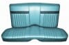 Interior Seat Upholstery - Vinyl - Standard / Decor - AQUA - Rear Seat - Repro ~ 1967 Mercury Cougar 1967,1967 cougar,aqua,c7w,cougar,decor,interior,kit,mercury,mercury cougar,new,only,rear,repro,reproduction,seat,standard,upholstery,vinyl,cover,back,seat,15213