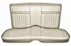 Interior Seat Upholstery - Vinyl - Standard / Decor - PARCHMENT / OFF-WHITE - Rear Seat - Repro ~ 1967 Mercury Cougar 1967,1967 cougar,c7w,cougar,decor,interior,kit,mercury,mercury cougar,new,only,parchment,rear,repro,reproduction,seat,standard,upholstery,vinyl,white,back,seat,15216