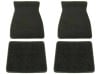 Floor Mats - COUPE ONLY - BLACK Carpet - Repro ~ 1971 - 1973 Mercury Cougar
