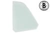 Quarter Window Glass - CLEAR - Driver Side - COUPE - Grade B - Used ~ 1969 Mercury Cougar 1969,1969 cougar,29700,c9w,clear,cougar,coupe,driver,glass,grade,mercury,mercury cougar,quarter,side,used,window,driver,drivers,drivers,15468,left