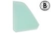 Quarter Window Glass - TINT - Driver Side - COUPE - Grade B - Used ~ 1969 Mercury Cougar 1969,1969 cougar,29700,c9w,cougar,coupe,driver,glass,grade,mercury,mercury cougar,quarter,side,tinted,used,repro,tinted,door,glass,window,driver,drivers,drivers,15469,left