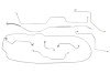 Brake Line Kit - Drum - Manual Brakes - EARLY - OE STEEL - Repro ~ 1967 Mercury Cougar 1967,1967 cougar,brake,brakes,c7w,cougar,drum,early,kit,line,manual,mercury,mercury cougar,new,repro,reproduction,standard,steel,break,15579