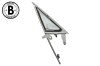 Door Vent Window Assembly - Grade B - Passenger Side - Clear Glass - Used ~ 1967 Mercury Cougar / 1967 Ford Mustang wing,1967,1967 cougar,1967 mustang,assembly,c7w,c7z,clear,cougar,door,ford,ford mustang,glass,grade,mercury,mercury cougar,mustang,passenger,side,used,vent,window,passenger,passengers,passengers,side,15595
