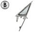 Door Vent Window Assembly - Grade B - Driver Side - Clear Glass - Used ~ 1967 Mercury Cougar / 1967 Ford Mustang wing,1967,1967 cougar,1967 mustang,assembly,c7w,c7z,clear,cougar,door,driver,ford,ford mustang,glass,grade,mercury,mercury cougar,mustang,side,used,vent,window,driver,drivers,drivers,15596,left