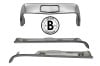 Moulding / Trim Set - Hood Lip - Set of 3 - Grade B - Used ~ 1973 Mercury Cougar