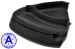 Corner Filler - Rear Bumper - Passenger Side - Grade A - Used ~ 1967 - 1968 Mercury Cougar C7WB-17B951-A,C7WY-16304-D 1967,1968,16304,1967 cougar,1968 cougar,bumper,c7w,c7wy,c8w,corner,cougar,filler,fillers,grade,mercury,mercury cougar,passenger,rear,right,side,used,passenger,passengers,passenger