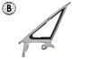 Vent Window Frame - Driver Side - Grade B - Used ~ 1967 - 1968 Mercury Cougar / 1967 - 1968 Ford Mustang