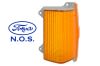 Lens - Turn Signal / Parking Light - Front - Driver Side - NOS  ~ 1971 - 1972 Mercury Cougar 1971,1971 cougar,1972,1972 cougar,71 cougar,72 cougar,cougar,d1w,d2w,driver,ford,front,lens,light,mercury,mercury cougar,mustang,nos,parking,side,signal,turn,wanted,corner,marker,driver,drivers,drivers,16138,turn lamp,left