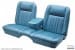 Interior Seat Upholstery - Vinyl - Standard / Decor - LIGHT BLUE - Front Bench - Complete Set - Repro ~ 1968 Mercury Cougar  1968,1968 cougar,C8W,bench,light,blue,complete,cougar,front,kit,mercury,mercury cougar,rear,seat,set,upholstery,16169