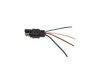 Wiring Pigtail - Windshield Wiper Motor - Used ~ 1971 - 1973 Mercury Cougar / 1971 - 1973 Ford Mustang 1971,1971 cougar,1971 mustang,1972,1972 cougar,1972 mustang,1973,1973 cougar,1973 mustang,D1W,D1Z,D2W,D2Z,D3W,D3Z,cougar,ford,ford mustang,mercury,mercury cougar,mustang,lead,motor,pigtail,used,wiper,wiper motor,pigtail,plug,16187