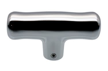 Shift Handle - Automatic Transmission - Chrome - Restored ~ 1973 Mercury Cougar / 1973 Ford Mustang D3OZ-7213-A 1973,1973 cougar,1973 mustang,D3W,D3Z,chrome,cougar,ford,ford mustang,handle,mercury,mercury cougar,mustang,restored,shift handle,shifter,t handle,transmission,16758,shift