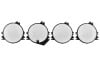 Gauge Lens Set - XR7 / Eliminator - Repro ~ 1969 - 1970 Mercury Cougar 1969,1969 cougar,1970,1970 cougar,c9w,cougar,d0w,eliminator,gauge,lens,mercury,mercury cougar,repro,reproduction,set,xr7,cluster,set,instrument,instrament,gauge,cluster,lenses,pod,acrylic,lexan,plexi,crystal,buff,cloudy,plastic,cracked,19452