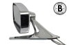 Side View Mirror - Driver Side - Chrome - Remote - Standard - Grade B - Used ~ 1969 Mercury Cougar 1969,1969 cougar,c9w,chrome,cougar,driver,grade,hand,left,mercury,mercury cougar,mirror,remote,side,standard,used,view,driver,drivers,drivers,19476,left