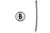 Moulding / Trim - Vertical Door Glass To Quarter Glass - Driver Side - Grade B - Used ~ 1969 Mercury Cougar / 1969 Ford Mustang
