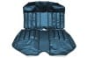 Interior Seat Upholstery - Vinyl - XR7 - Coupe - MEDIUM BLUE - Rear Seat - Repro ~ 1970 Mercury Cougar