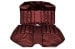 Interior Seat Upholstery - Vinyl - XR7 - Coupe - DARK RED - Rear Seat - Repro ~ 1970 Mercury Cougar 2000741,70xrvinyl-6d -ro-coupe,70xrvinyl-6d-ro-coupe 1970,1970 cougar,cougar,coupe,d0w,dark,interior,kit,mercury,mercury cougar,new,only,rear,red,repro,reproduction,seat,upholstery,vinyl,xr7,x,r,7,back,seat,14397