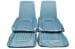 Interior Seat Upholstery - Vinyl - XR7 - w/ Comfortweave Inserts - BLUE - Front Set - Repro ~ 1968 Mercury Cougar 2001133,68xrcw-1b -fo,68xrcw-1b-fo,Comfort Weave 1968,1968 cougar,blue,c8w,comfort,comfortweave,cougar,front,fronts,inserts,interior,kit,knitted,mercury,mercury cougar,new,only,repro,reproduction,set,upholstery,vinyl,weave,xr7,14784