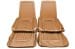 Interior Seat Upholstery - Vinyl - XR7 - w/ Comfortweave Inserts - SADDLE - Front Set - Repro ~ 1968 Mercury Cougar 2001139,68xrcw-1f -fo,68xrcw-1f-fo,Comfort Weave 1968,1968 cougar,c8w,comfort,comfort weave,comfortweave,cougar,fronts,inserts,interior,kit,knitted,mercury,mercury cougar,new,only,repro,reproduction,saddle,upholstery,vinyl,weave,xr7,14790