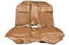 Interior Seat Upholstery - Vinyl - XR7 - w/ Comfortweave Inserts - SADDLE - Rear Seat - Repro ~ 1968 Mercury Cougar