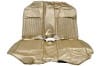 Interior Seat Upholstery - Vinyl - XR7 - w/ Comfortweave Inserts - NUGGET GOLD - Rear Seat - Repro ~ 1968 Mercury Cougar 1968,1968 cougar,c8w,comfort,comfortweave,cougar,gold,inserts,interior,kit,mercury,mercury cougar,new,nugget,only,rear,repro,reproduction,seat,upholstery,vinyl,weave,xr7,back,seat,14801