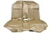 Interior Seat Upholstery - Vinyl - XR7 - w/ Comfortweave Inserts - NUGGET GOLD - Rear Seat - Repro ~ 1968 Mercury Cougar 2001150,68xrcw-1y -ro,68xrcw-1y-ro,Comfort Weave 1968,1968 cougar,c8w,comfort,comfortweave,cougar,gold,inserts,interior,kit,mercury,mercury cougar,new,nugget,only,rear,repro,reproduction,seat,upholstery,vinyl,weave,xr7,back,seat,14801