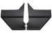 Interior Kick Panels - BLACK - PAIR - Repro ~ 1967 - 1968 Mercury Cougar / 1967 - 1968 Ford Mustang 2001262,p7e20-bk 1967,1967 cougar,1967 mustang,1968,1968 cougar,1968 mustang,black,c7w,c7z,c8w,c8z,cougar,ford,ford mustang,interior,kick,mercury,mercury cougar,mustang,new,pair,panels,repro,reproduction,driver,drivers,driver