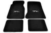 Floor Mats - COUPE ONLY - BLACK Carpet - Walking Cat Logo - NEW ~ 1971 - 1973 Mercury Cougar