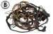 Under Dash Wiring Harness with A/C - XR7 / Eliminator - Grade B - BLACK - Used ~ 1969 Mercury Cougar C9WB-14401 ac,C9WB-14401,1969,1969 cougar,c9w,cougar,dash,eliminator,grade,harness,late,loom,main,mercury,mercury cougar,under,used,wiring,xr7,wanted,underdash,20437