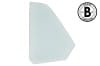 Quarter Window Glass - CLEAR - Driver Side - CONVERTIBLE - Grade B - Used ~ 1970 Mercury Cougar / 1970 Ford Mustang