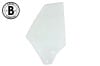 Quarter Window Glass - CLEAR - Passenger Side - COUPE - Grade B - Used ~ 1971 - 1973 Mercury Cougar / 1971 - 1973 Ford Mustang