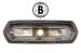 Side Marker Light / Turn Signal - Front - Housing ONLY -  Grade B - Used ~ 1968 Mercury Cougar / 1968 Ford Cyclone / 1968 Mercury Montego b68marker,19.85 1968,1968 cougar,c8w,cougar,cyclone,ford,front,grade,housing,light,marker,mercury,mercury cougar,montego,only,side,signal,turn,used,bezel,20515,turn lamp