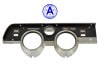Standard Instrument Cluster Bezel / Housing - Grade A - Used ~ 1968 Mercury Cougar "a",1968,1968 cougar,C8W,bezel,core,cougar,grade a,housing,instrument,cluster,bezel,mercury,mercury cougar,repaired,used,dash,bezel,gauge,instrament ,21-0004