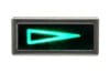 Lens - Turn Signal Indicator with bezel - Dash - Green - Used ~ 1967 - 1968 Mercury Cougar 1967,1967 cougar,1968,1968 cougar,c7,cougar,dash,green,indicator,lens,mercury,mercury cougar,signal,turn,used,c7w,c8w,instrument,instrament,cluster,21-0017,turn lamp