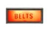 Lens - Belt indicator with bezel - Dash - RED - Used ~ 1967 - 1968 Mercury Cougar 1967,1967 cougar,1967,1968,1968 cougar,cougar,c7,dash,red,indicator,lens,mercury,mercury cougar,belt,seat belt,used,c7w,c8w,instrument,instrament,cluster,21-0054
