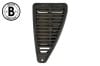 Grille - Quarter Panel Vent - Passenger Side - Grade B - Used ~ 1971 - 1973 Mercury Cougar / 1971 - 1973 Ford Mustang 1972,1972 cougar,1972 mustang,1973,1973 cougar,1973 mustang,D2W,D2Z,D3W,D3Z,D0ZB-65280B63-A,1971,1971 cougar,1971 mustang,D1W,D1Z,air vent,black,cougar,ford,ford mustang,grille,grille assembly,mercury,mercury cougar,mustang,plastic,quarter pillar,vent,passenger,,passenger,passengers,passengers,side,22537