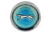 Center Cap - Styled Steel Wheel - BLUE - Walking Cat - EACH - Used ~ 1969 - 1970 Mercury Cougar 1969,1969 cougar,1970,1970 cougar,C9W,D0W,cougar,mercury,mercury cougar,blue,cap,center,cougar,man,mercury,mercury cougar,original,steel,styled,used,wheel,22623