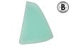 Quarter Window Glass - TINT - Driver Side - Grade B - Used ~ 1967 - 1968 Mercury Cougar