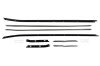 Beltline Weatherstrip Kit - Door and Quarter Glass - Convertible - XR7 - Repro ~ 1971 - 1973 Mercury Cougar 1971,1971 cougar,1972,1972 cougar,1973,1973 cougar,beltline,convertible,cougar,d1w,d2w,d3w,door,felt,glass,kit,mercury,mercury cougar,new,quarter,repro,reproduction,weatherstrip,window,xr7,window,felts,fuzzies,fuzzy,squeegee,wipes,whiskers,horizontal,strips,strip,quarter,panel,rubber,seal,repops,23687