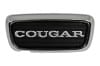 Trunk Lock Cover Plate - w/ COUGAR Decal - Repro ~ 1967 - 1968 Mercury Cougar 1967,1967 cougar,1968,1968 cougar,c7w,c8w,cougar,cover,decal,deck,emblem,lid,lock,mercury,mercury cougar,new,plate,rear,repro,reproduction,trunk,23984