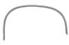 Driver Rear Wheel Lip Moulding - Restored ~ 1969 - 1970 Mercury Cougar