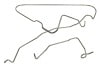Fuel Line - Tank To Pump - Two Piece - STAINLESS STEEL - Repro ~ 1971 - 1973 Mercury Cougar 1971,1971 cougar,1972,1972 cougar,1973,1973 cougar,cougar,d1w,d2w,d3w,fuel,line,mercury,mercury cougar,new,piece,pump,repro,reproduction,stainless,steel,tank,two,24978