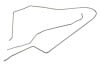 Fuel Line - Tank To Pump - Two Piece - 428CJ - STAINLESS STEEL - Repro ~ 1968 Mercury Cougar 428,1968,1968 cougar,428cj,c8w,cougar,fuel,line,mercury,mercury cougar,new,pump,repro,reproduction,stainless,steel,tank,24982