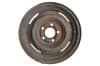 Stamped Steel Wheel - 14 X 6 - Large Center Hub - Stock - Used ~ Ford / Mercury 1007,1971,1971 cougar,1971 mustang,1972,1972 cougar,1972 mustang,1973,1973 cougar,1973 mustang,cougar,d0dz,d1w,d1z,d2w,d2z,d3w,d3z,ford,ford mustang,inch,mercury,mercury cougar,mustang,stamped,steel,stock,used,wheel,25020