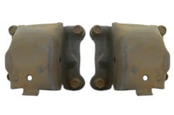 Engine Pedestal / Frame Bracket - Coupe - PAIR - Used ~ 1971 - 1972 Mercury Cougar / 1971 - 1972 Ford Mustang d1sb-framebrkt-pair,D0OZ-6028-B,D0OZ-6029-B 1971,1971 cougar,1971 mustang,1972,1972 cougar,1972 mustang,1973 cougar,1973 mustang,bracket,cougar,coupe,d1w,d1z,d2w,d2z,d3w,d3z,engine,ford,ford mustang,frame,frame stand,mercury,mercury cougar,mustang,pair,pedestal,sets,stand,used,motor,mount,driver,drivers,driver