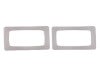 Gaskets - Side Marker Light Lens To Chrome Bezel - PAIR - Repro ~ 1970 Mercury Cougar / 1970 Ford Mustang 1970,1970 cougar,1970 mustang,bezel,chrome,cougar,d0w,d0z,ford,ford mustang,gaskets,lens,light,marker,mercury,mercury cougar,mustang,new,pair,rear,repro,reproduction,side,seal,driver,drivers,drivers,passenger,passengers,passengers,side,26112