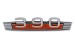 Emblem - 390 - Fender Badge - EACH - RED - Repro ~ 1969 Mercury Cougar / Ford Torino 390,1969,1969 cougar,badge,c9w,cougar,emblem,fender,ford,mercury,mercury cougar,new,repro,reproduction,torino,26204,red